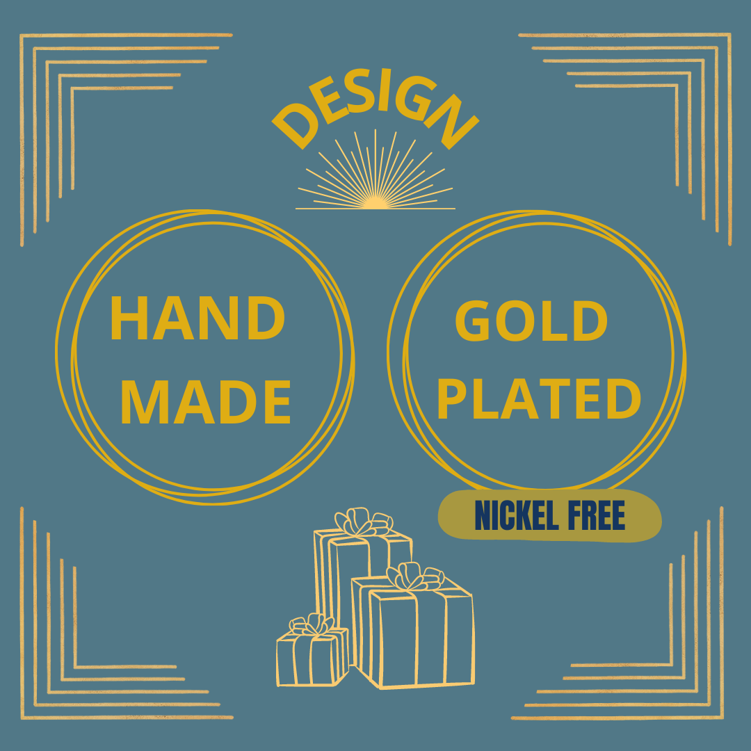 Pendientes minimalistas bañados en oro-4