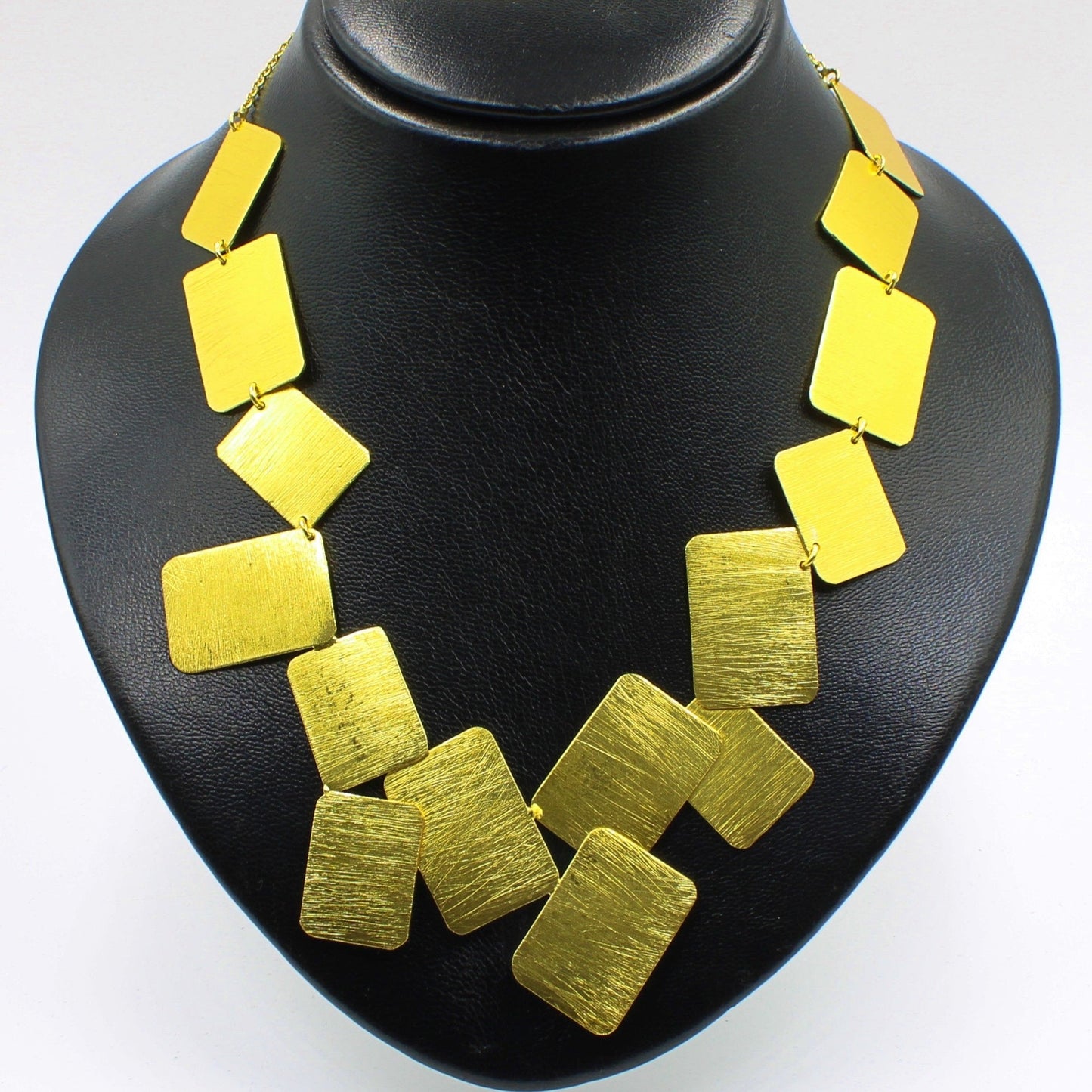 Collar MONDRIAN bañado en oro-0