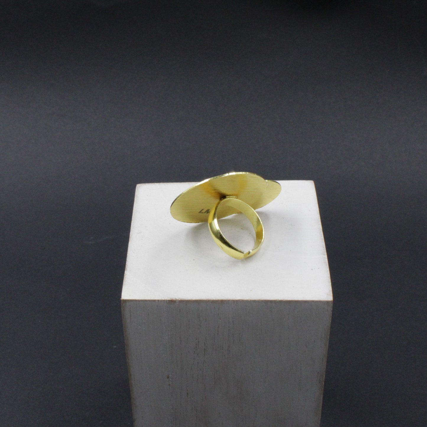 Anillo ECLIPSE bañado en oro - Diseño con carácter-4