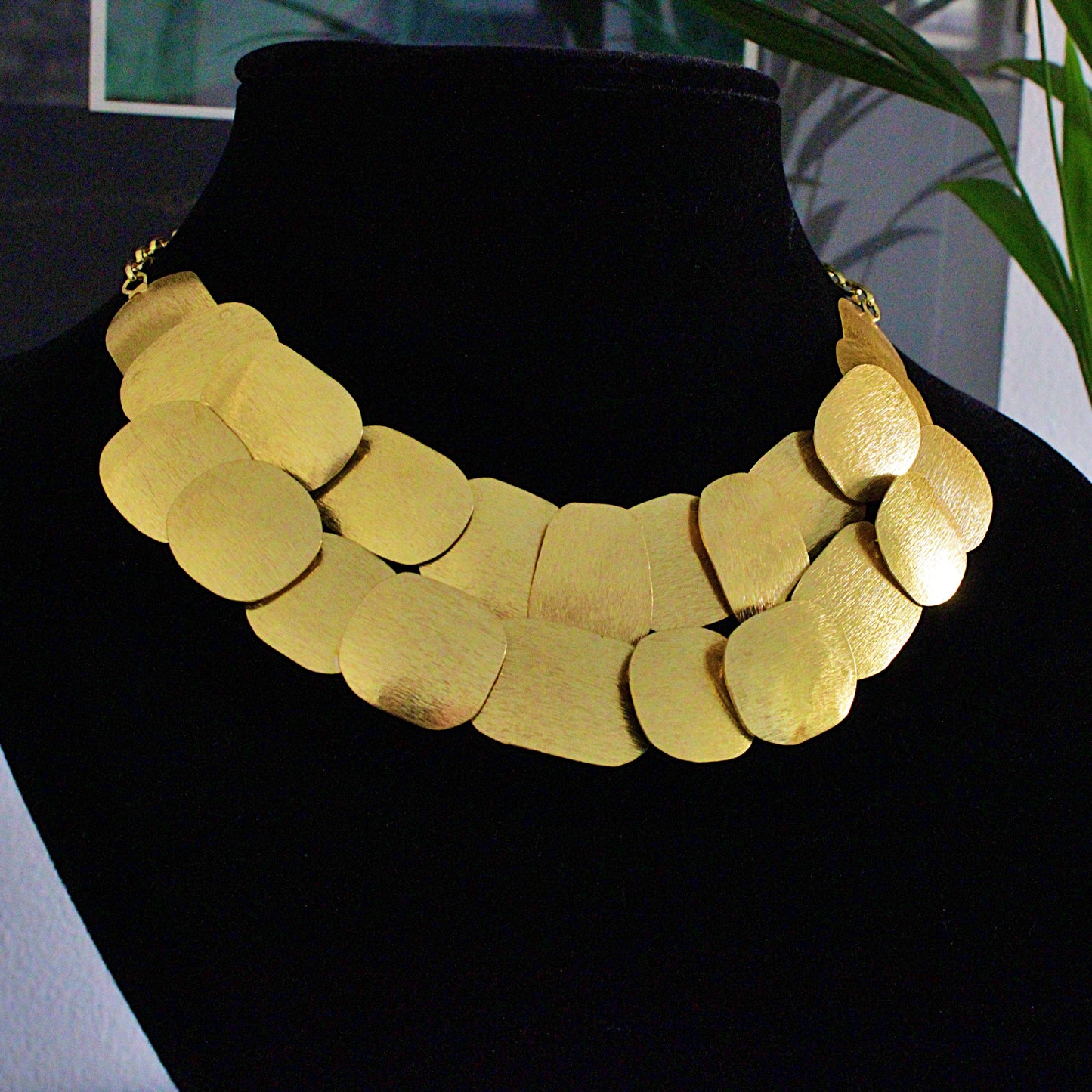 Collar CLEO bañado en oro - Diseño con carácter-0