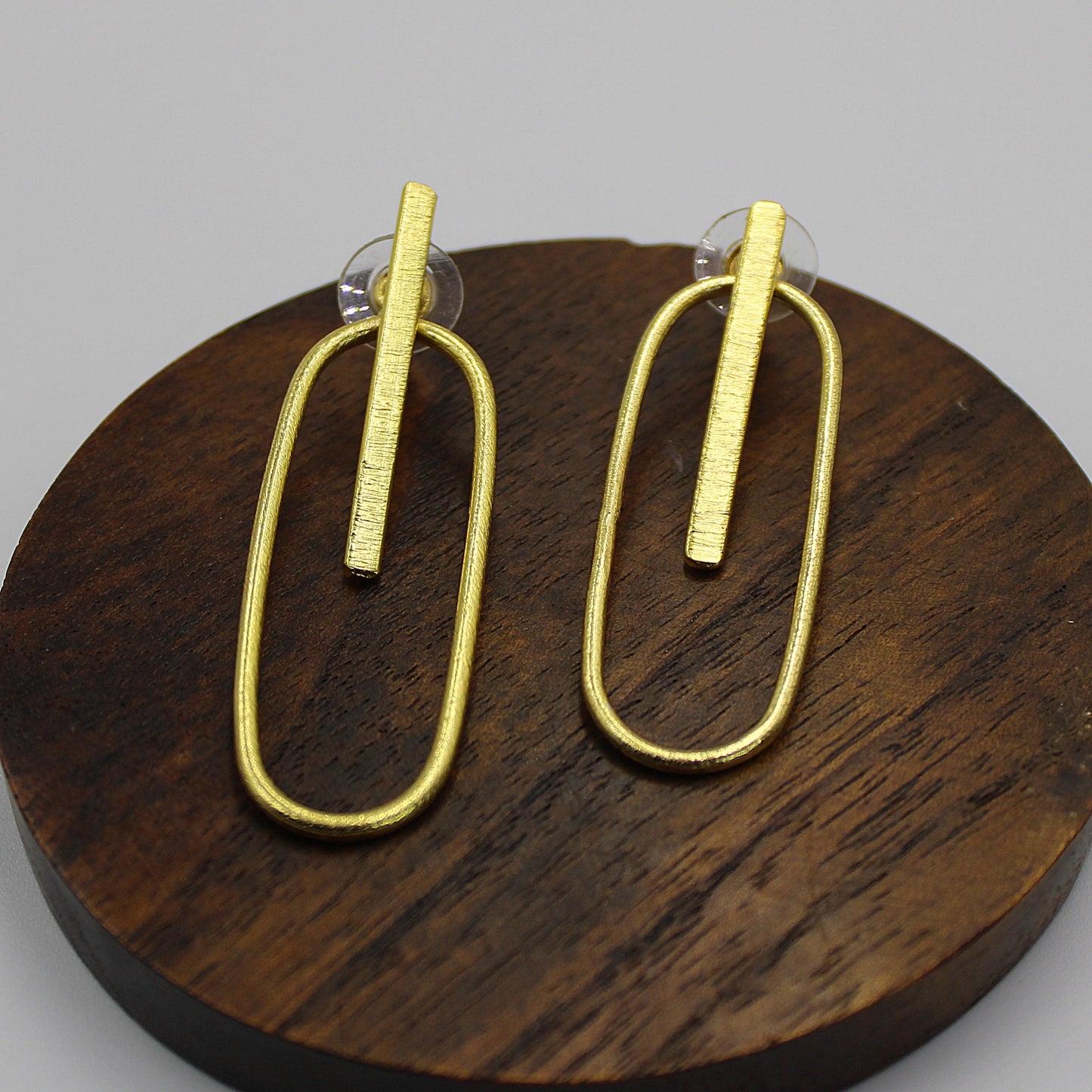 Pendientes MODIGLIANI bañado en oro - Diseño con carácter-0