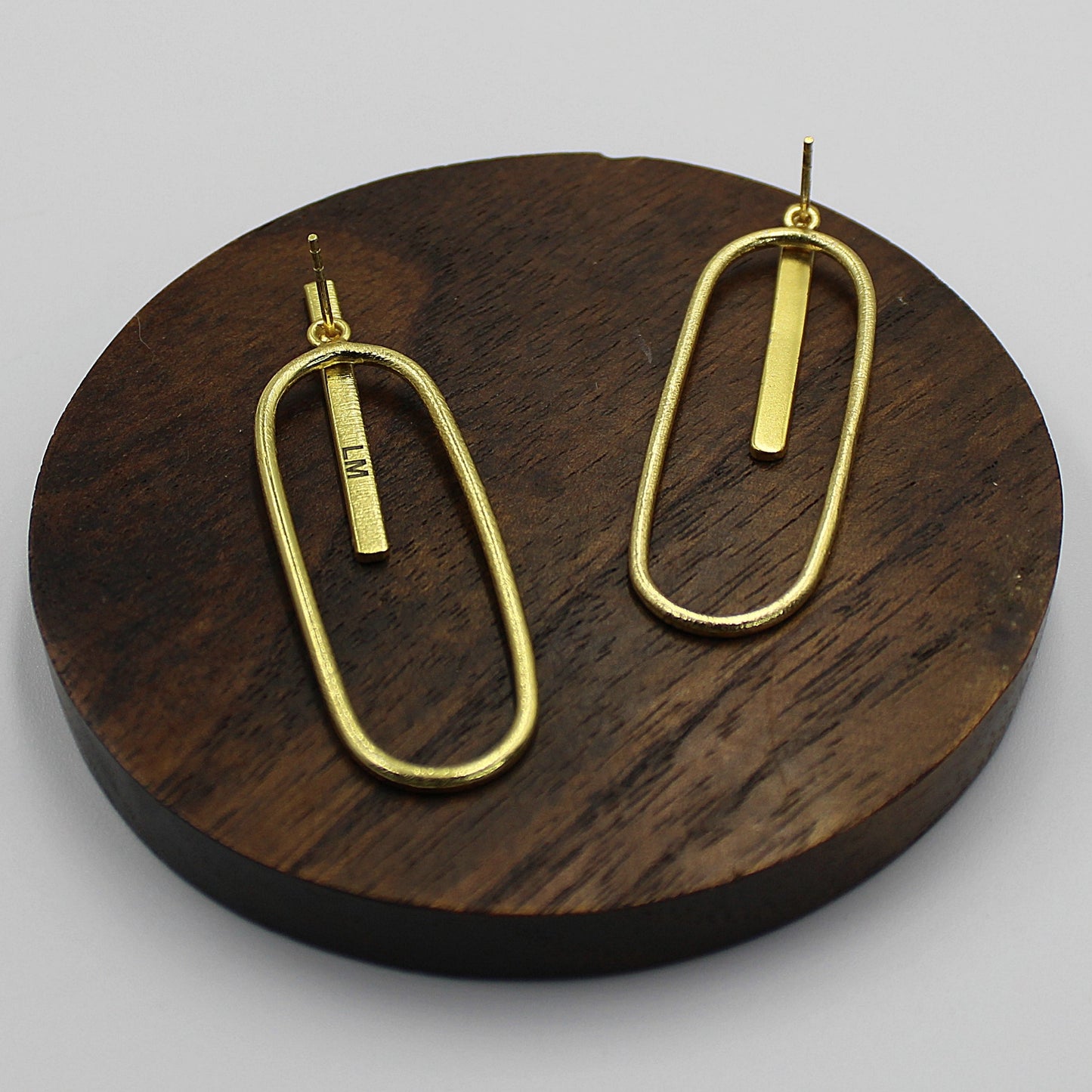 Pendientes MODIGLIANI bañado en oro - Diseño con carácter-1