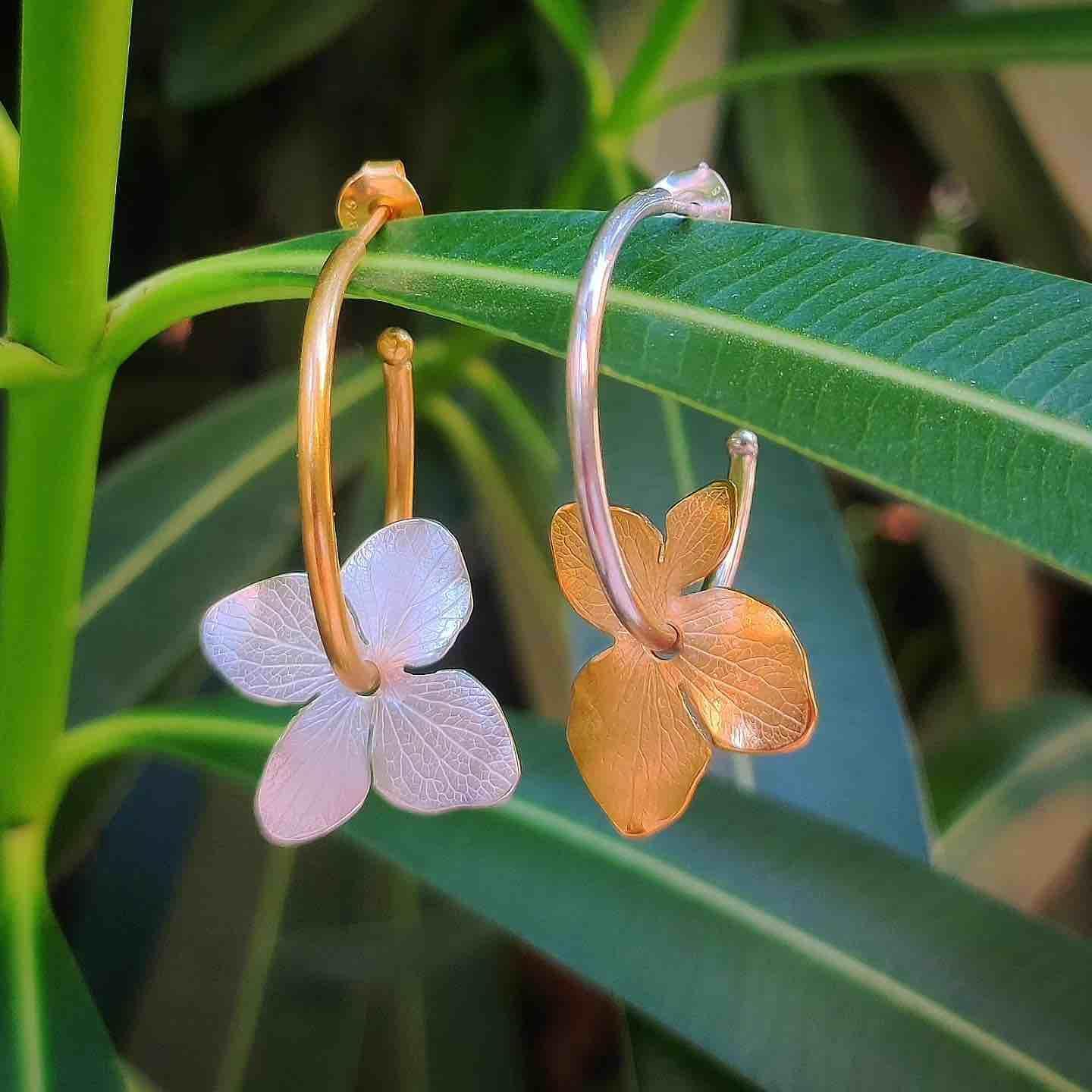 Pendientes Aros Hydrangea-4