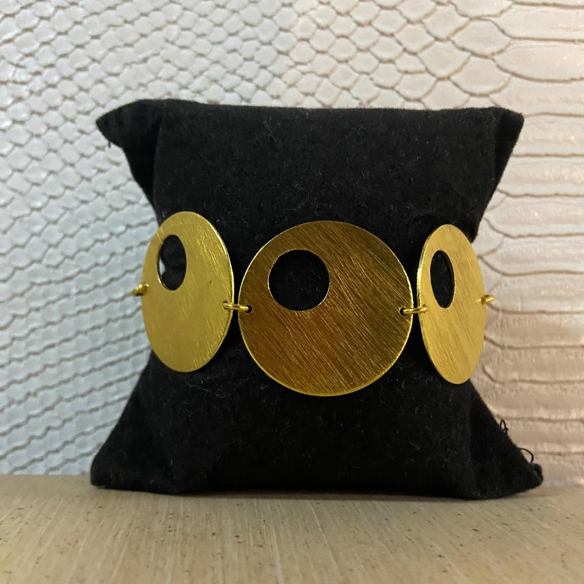 Pulsera PSICODELIC bañado en oro - Diseño con carácter-1