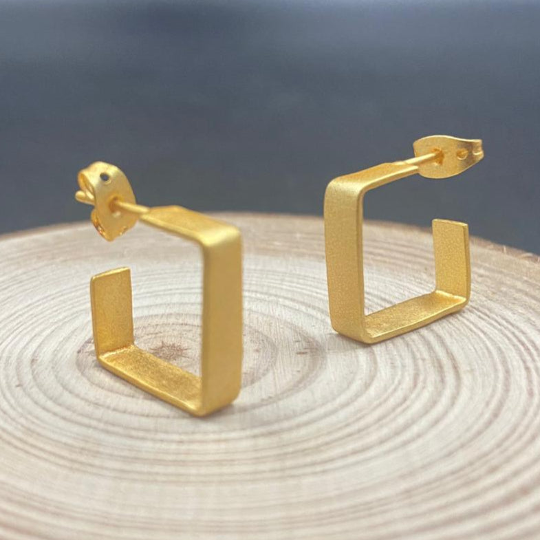 Pendientes CUBIC - Bañados en oro-0