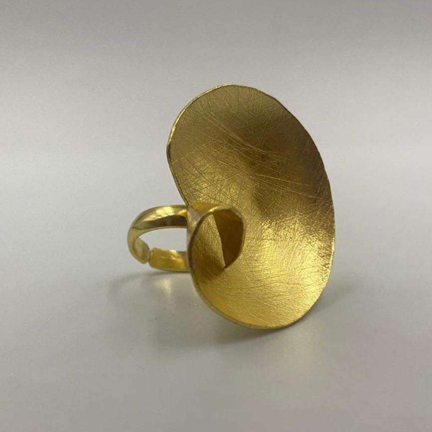 Anillo ELBA bañados en oro - Diseño con carácter-1
