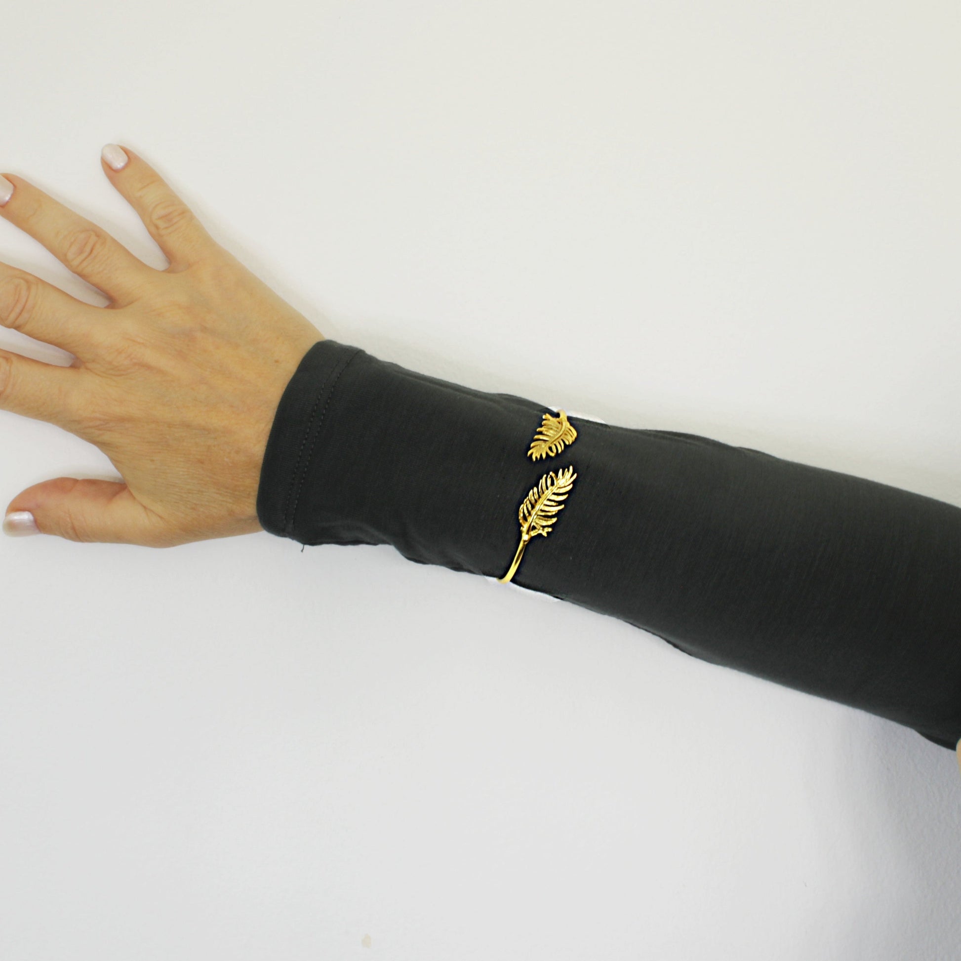 Brazalete OLIMPIA bañada en oro - Diseño con carácter-4