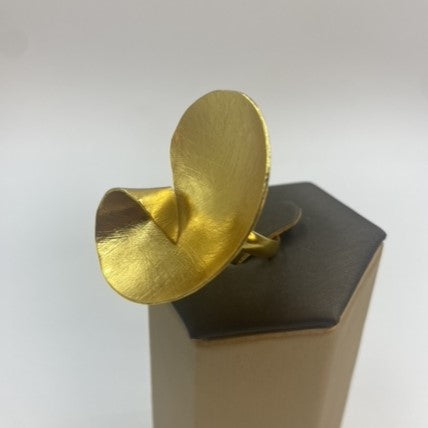 Anillo ELBA bañados en oro - Diseño con carácter-2