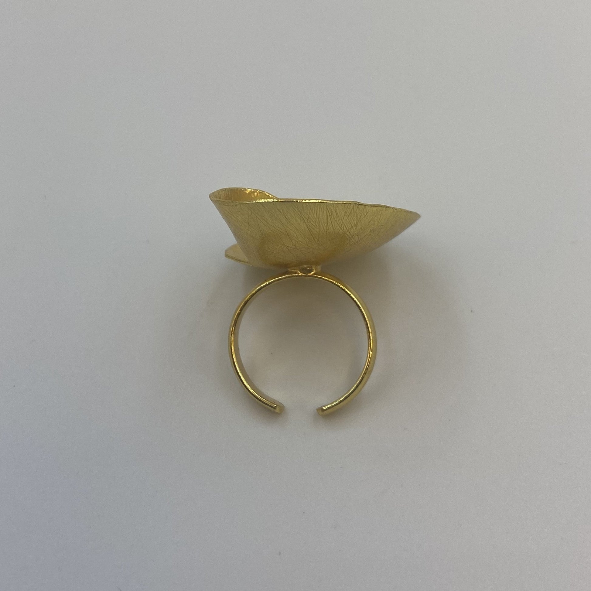 Anillo ELBA bañados en oro - Diseño con carácter-3
