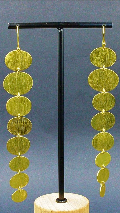 Pendientes LARGE bañados en oro-4