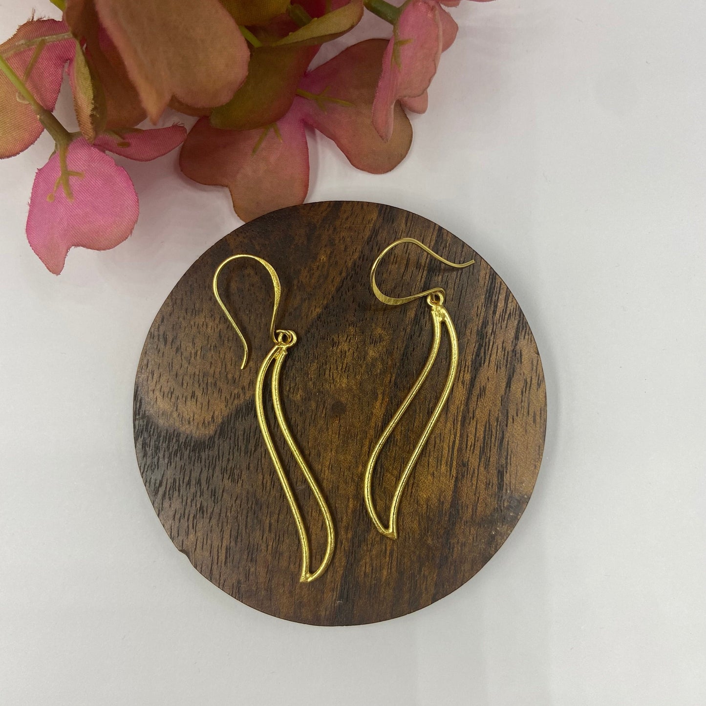 Pendientes CHIAMATE bañados en oro - Diseño con carácter-2