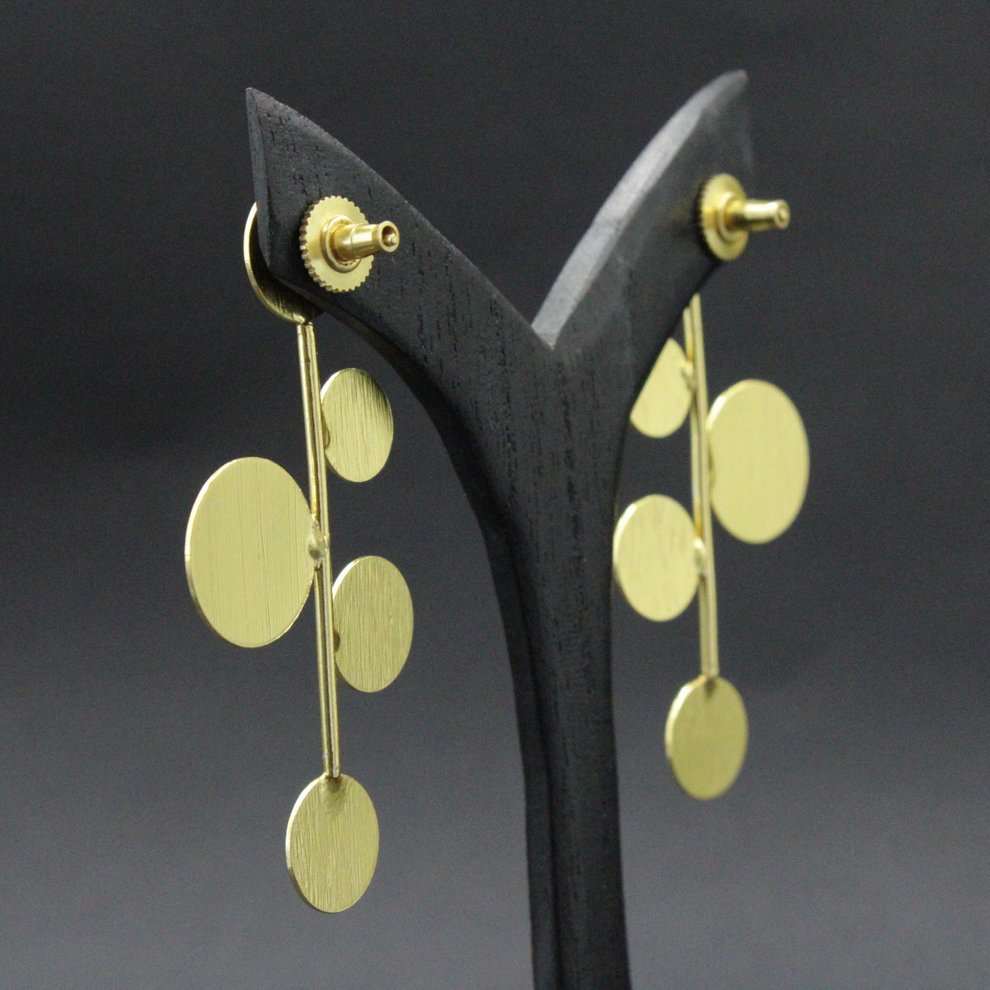 Pendientes DECO bañados en oro - Diseño con carácter-2