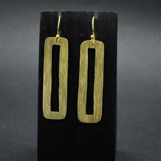 Pendientes SAETERA bañados en oro-0