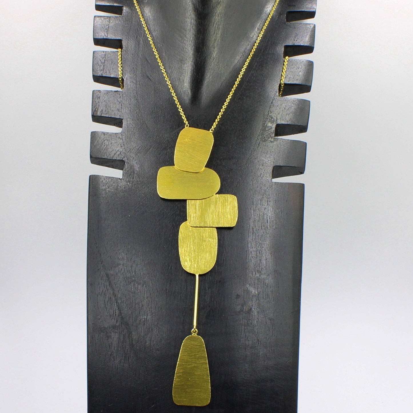 Collar largo MIRÓ bañado en oro