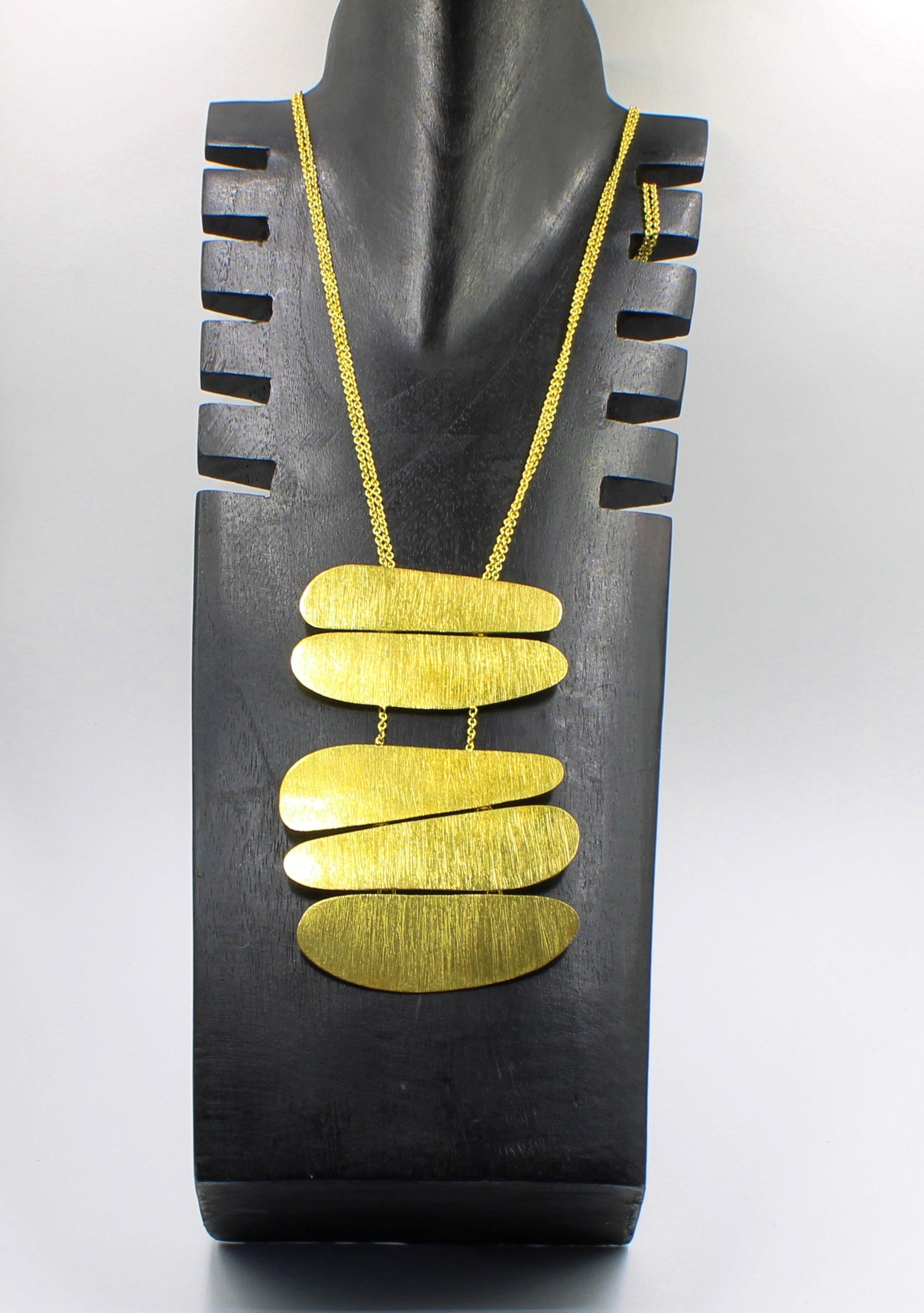 Collar PALEOLÍTICO bañado en oro - Diseño con carácter-1