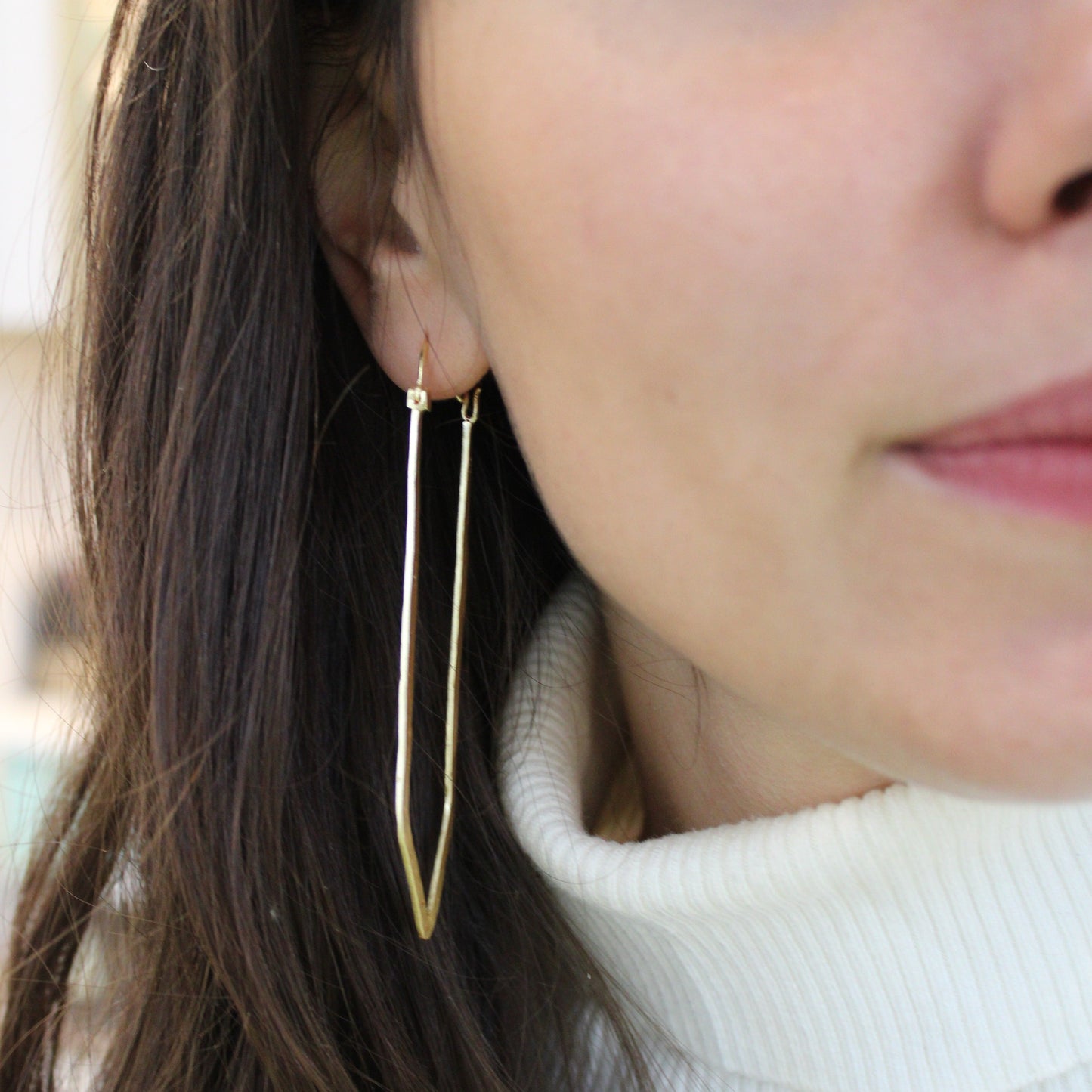 Pendientes CLOCHE de diseño bañados en oro - Diseño con carácter-1