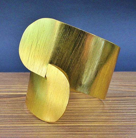 Brazalete ATENEA bañado en oro - Diseño con carácter-0