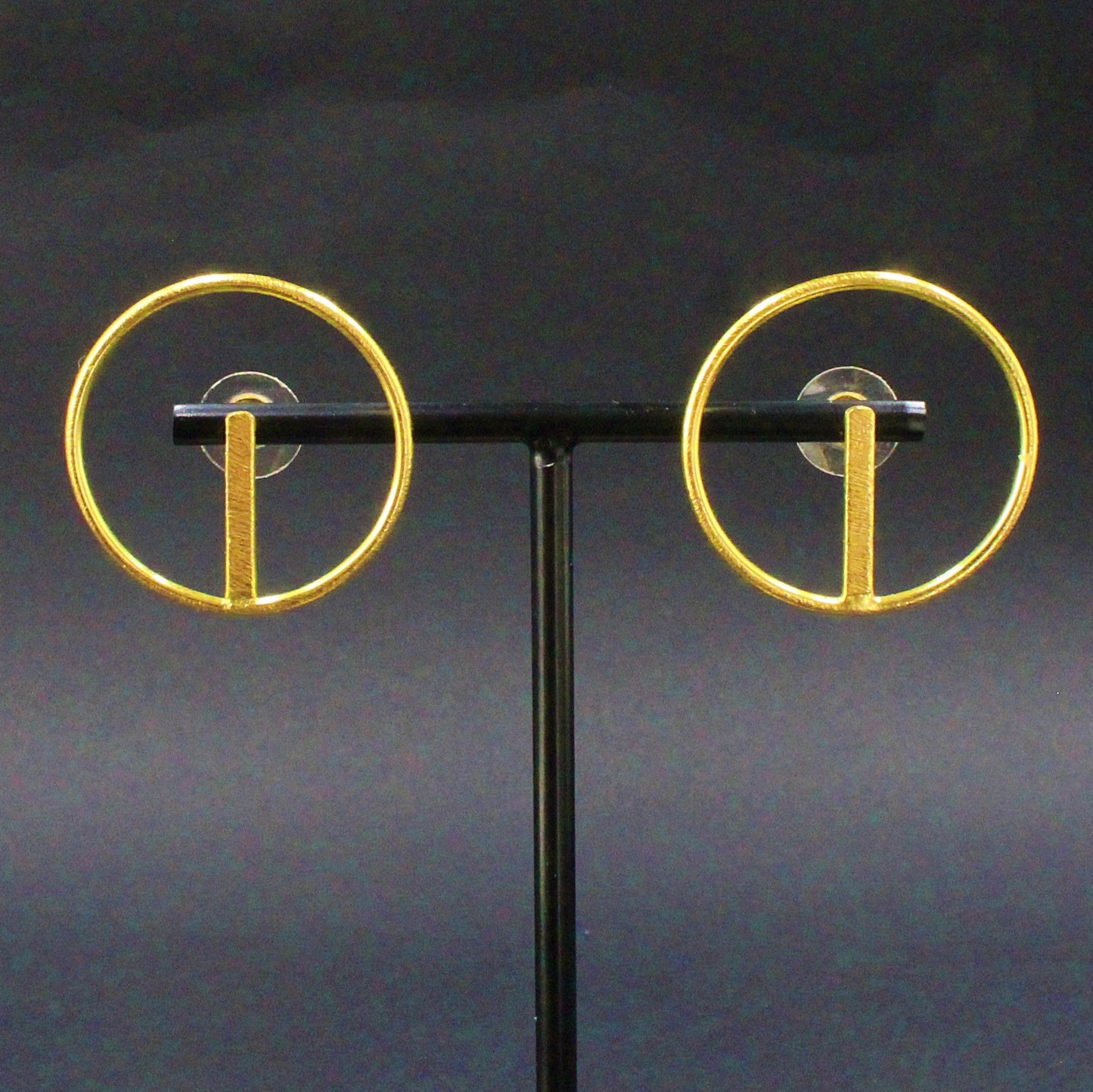 Pendientes SALERNO de diseño bañados en oro