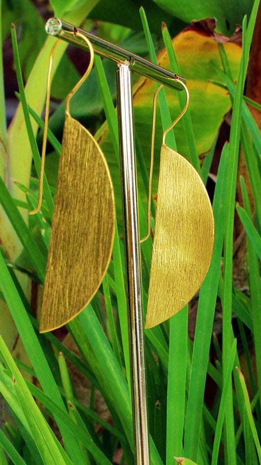 Pendientes OVALE bañados en oro-0