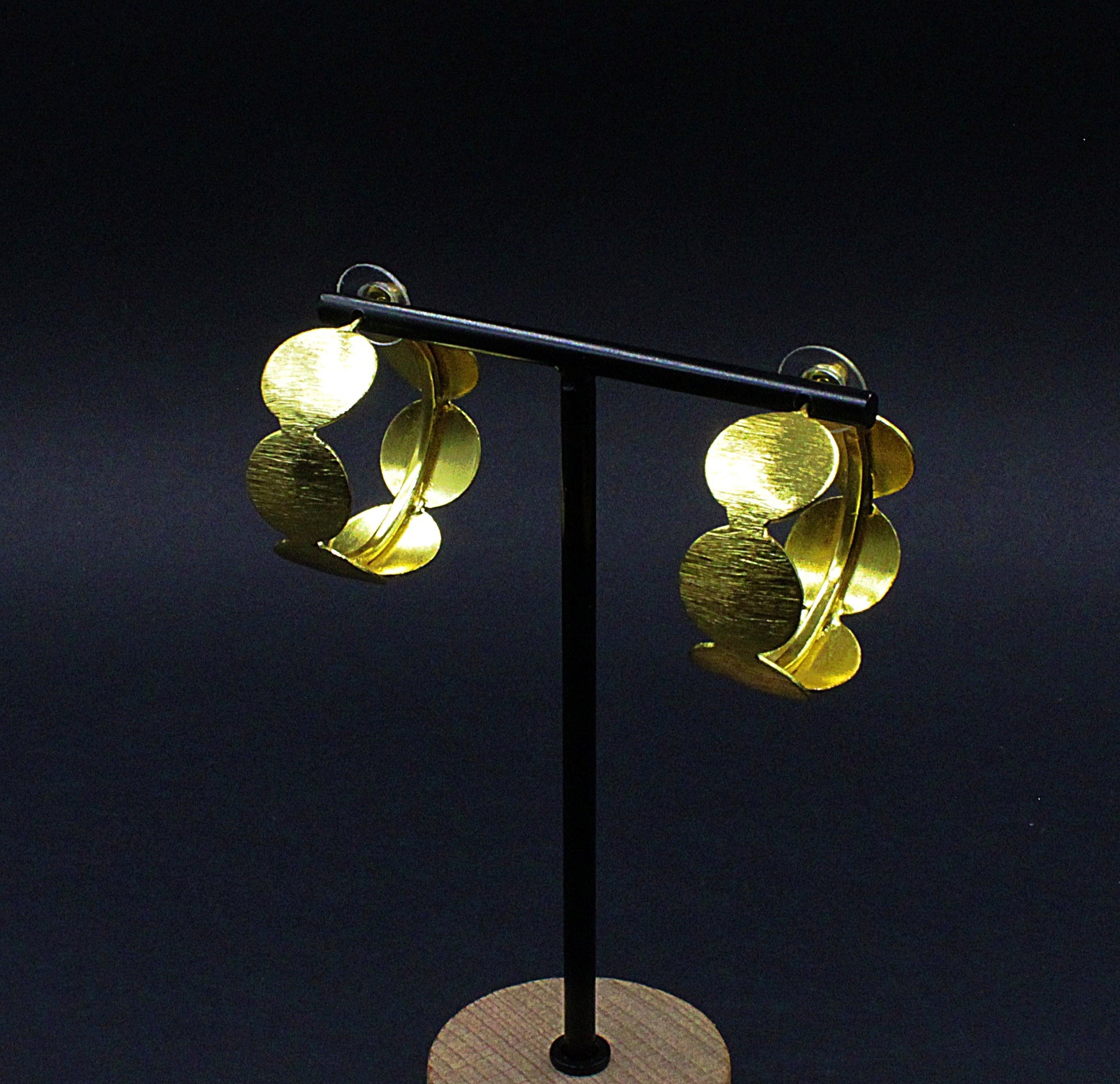 Pendientes CLASSIC bañado en oro - Diseño con carácter-2