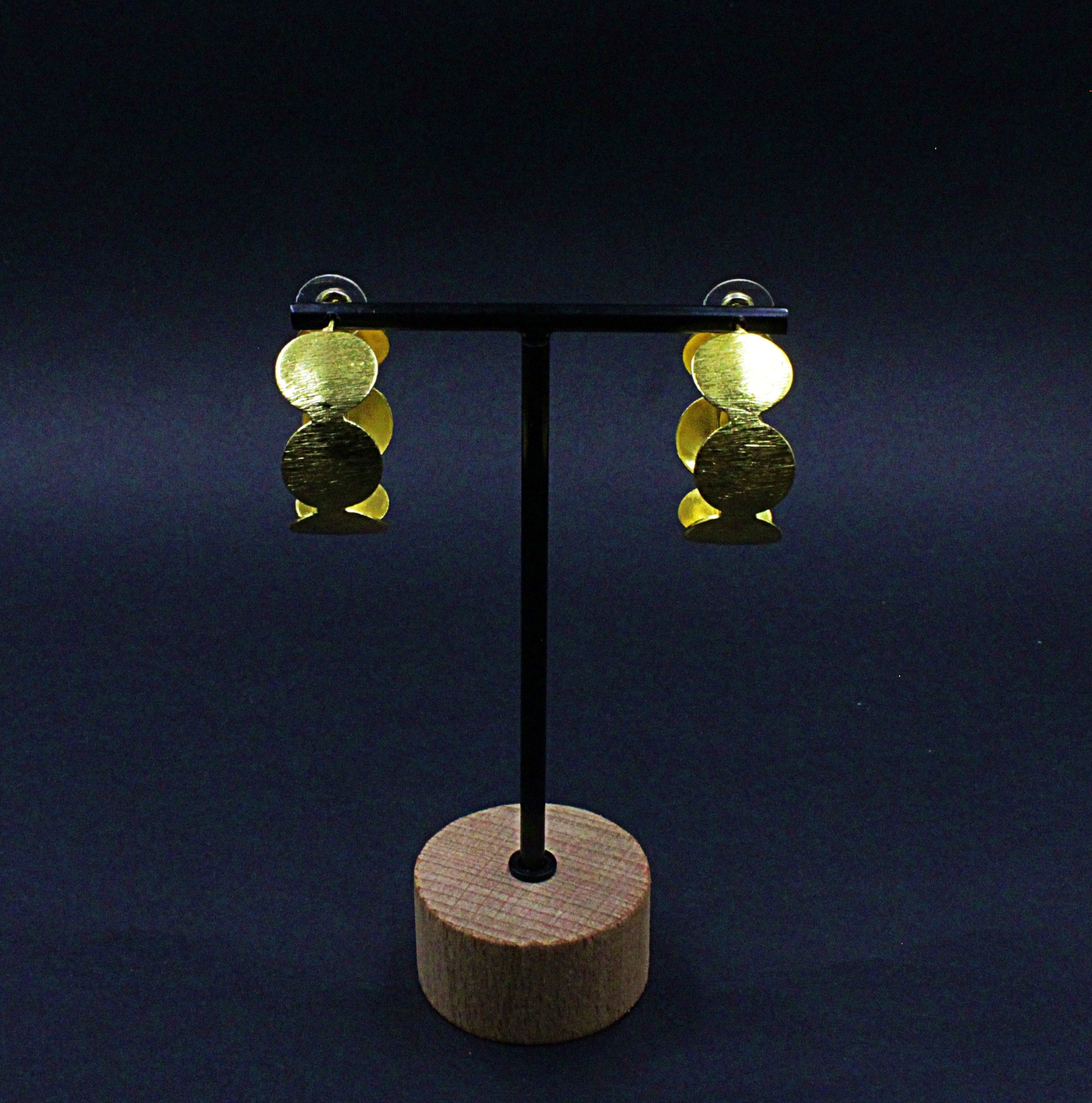 Pendientes CLASSIC bañado en oro - Diseño con carácter-1