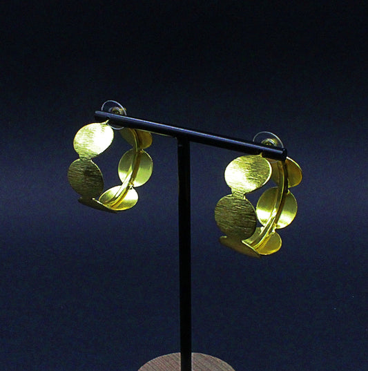 Pendientes CLASSIC bañado en oro - Diseño con carácter-0