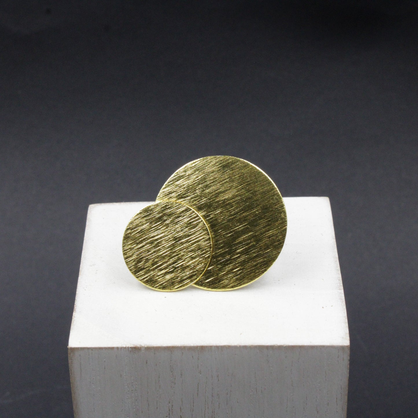 Anillo ECLIPSE bañado en oro - Diseño con carácter-2