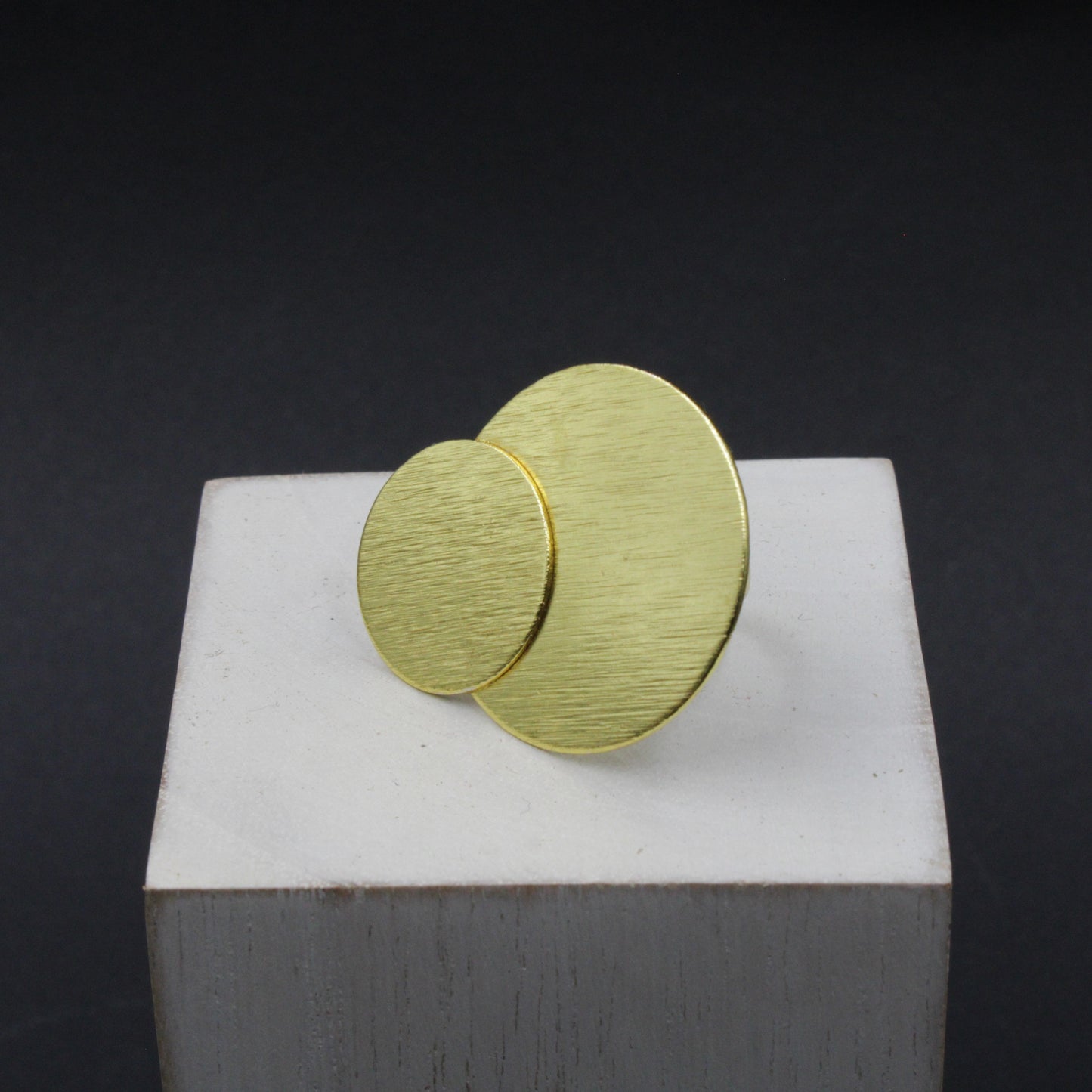 Anillo ECLIPSE bañado en oro - Diseño con carácter-1