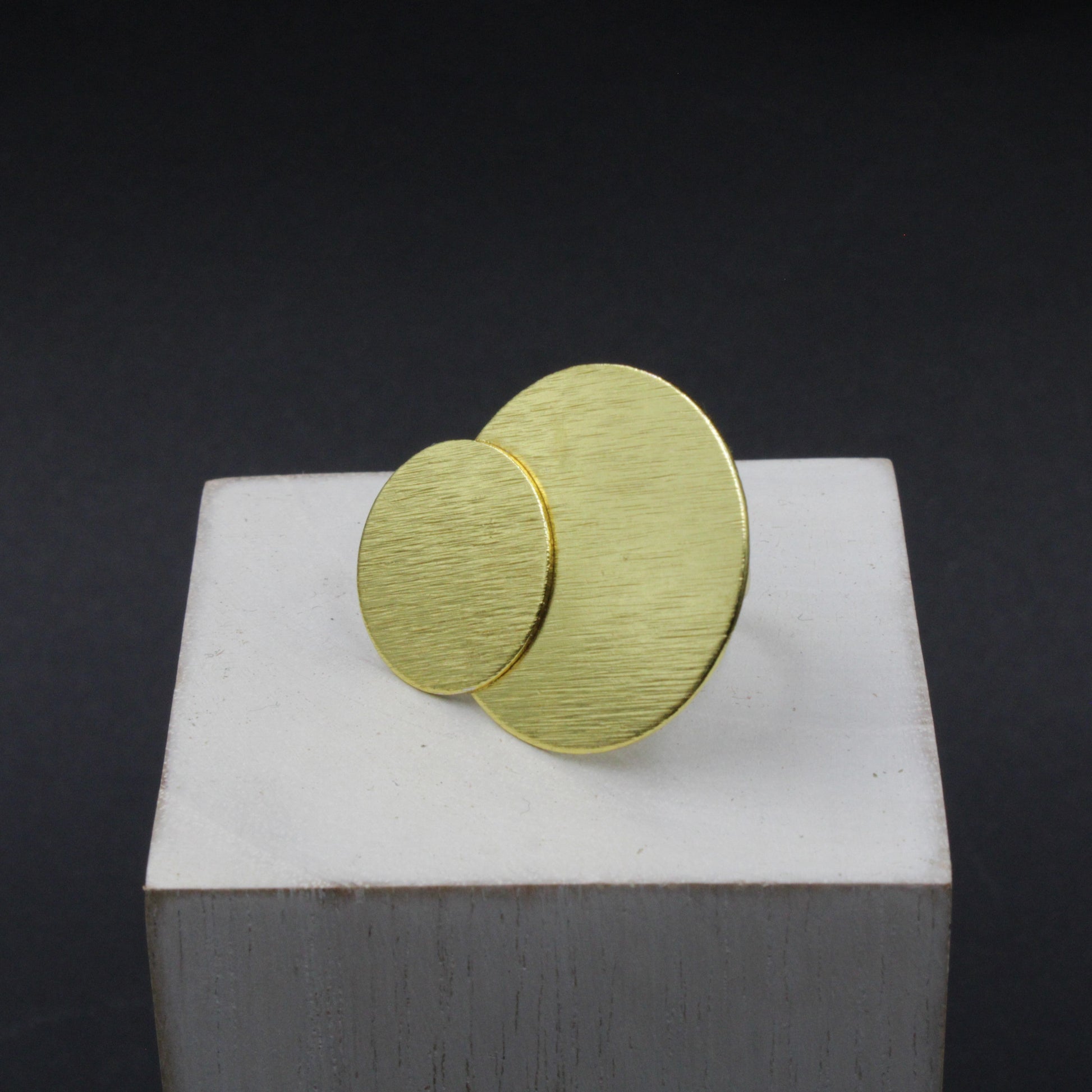 Anillo ECLIPSE bañado en oro - Diseño con carácter-1