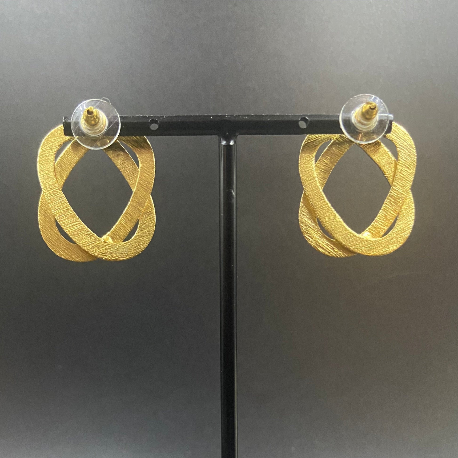 Pendientes SATURNE bañados en oro - Diseñó con carácter-4