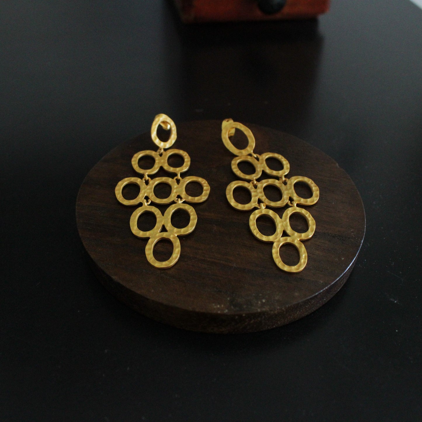 Pendientes KLIMT bañados en oro-2