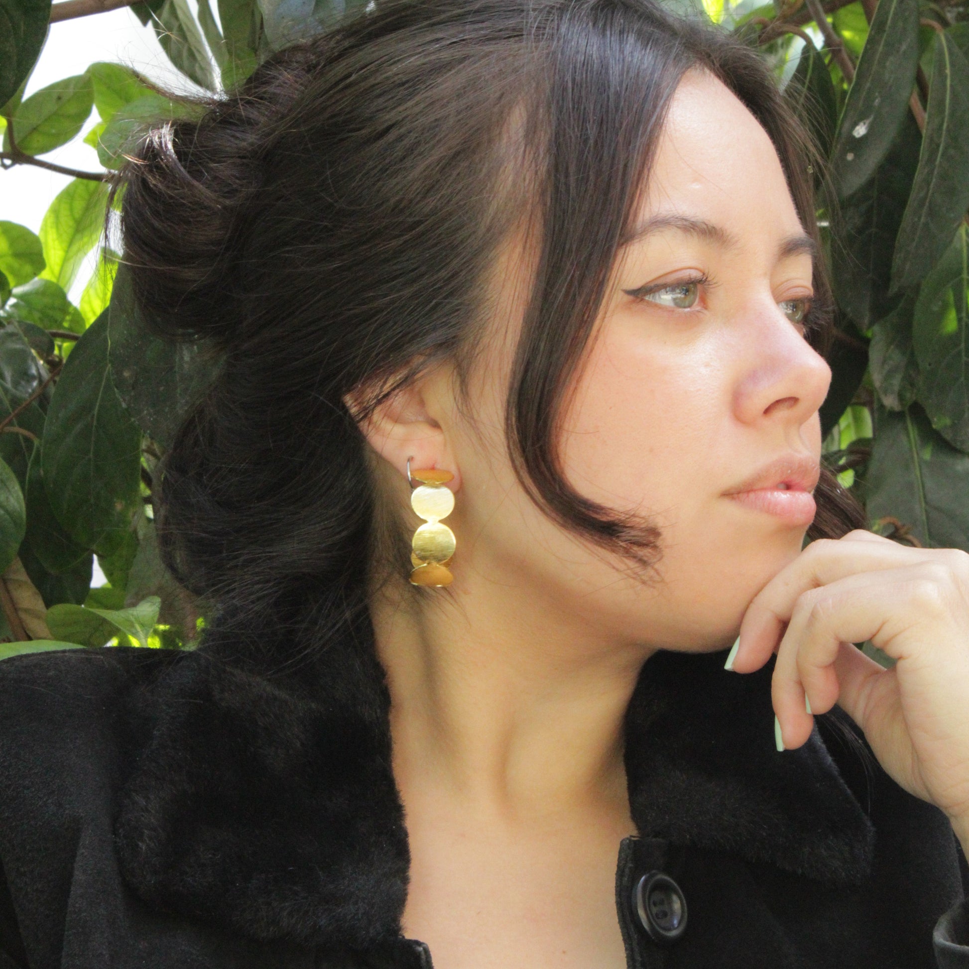 Pendientes CLASSIC bañado en oro - Diseño con carácter-4
