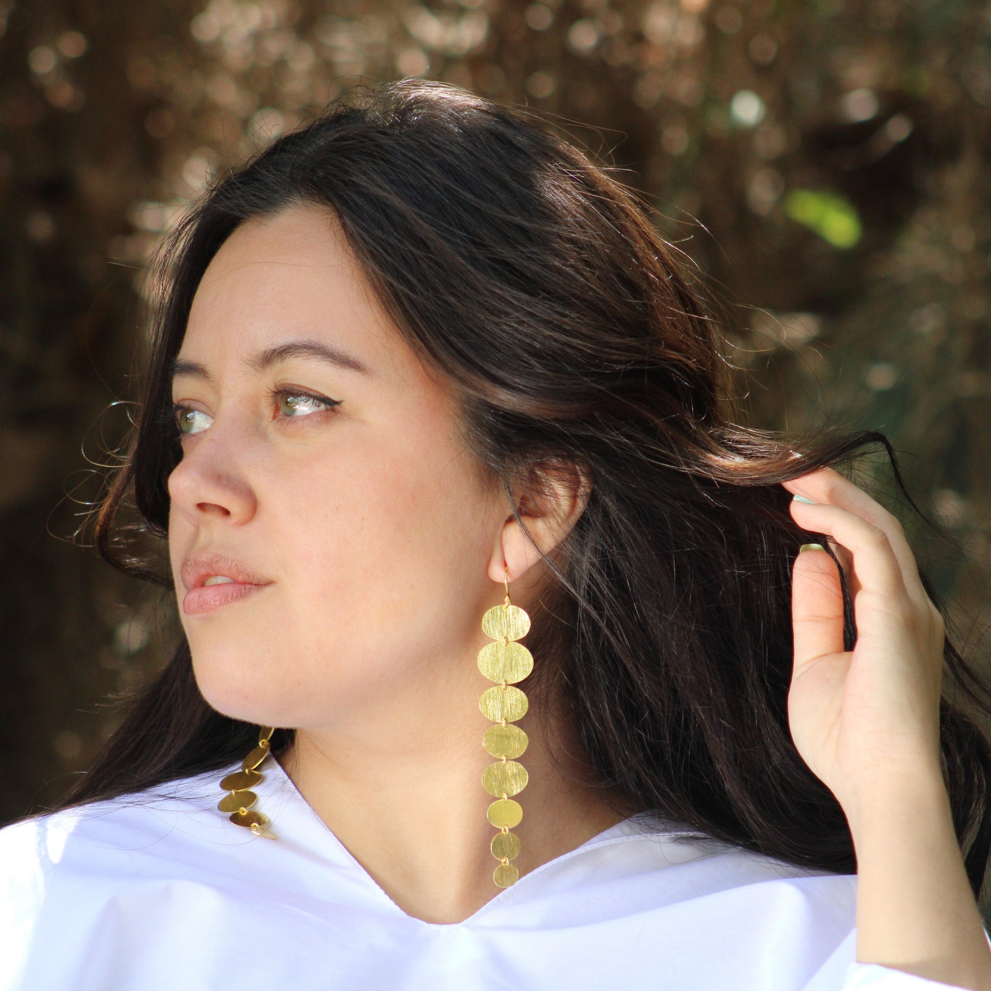 Pendientes LARGE bañados en oro-1