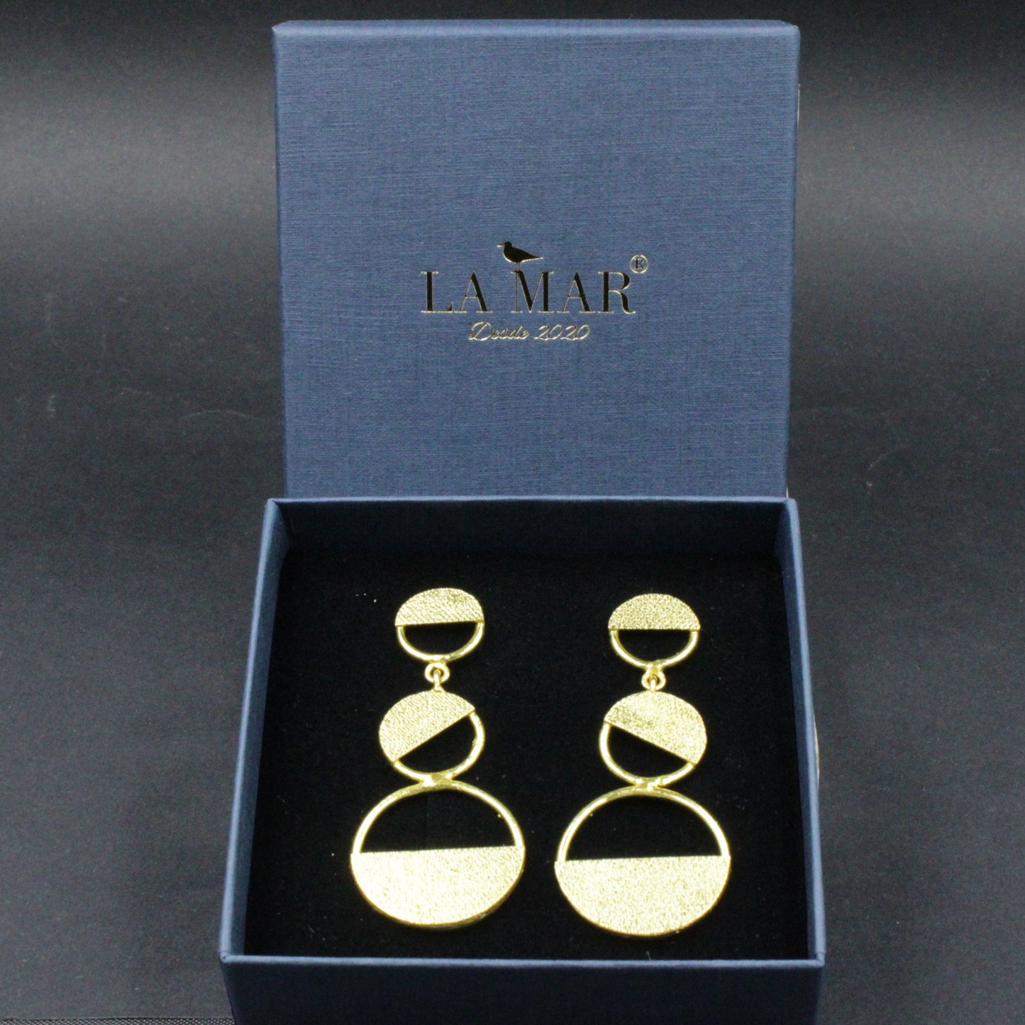 Pendientes KANDINSKY bañados en oro-4