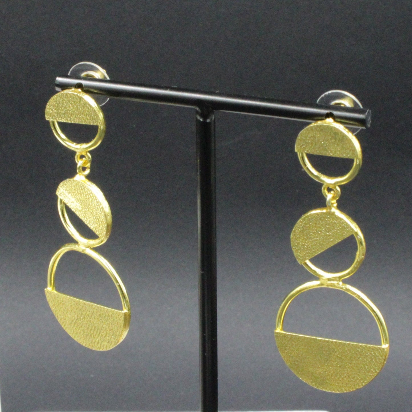 Pendientes KANDINSKY bañados en oro-2