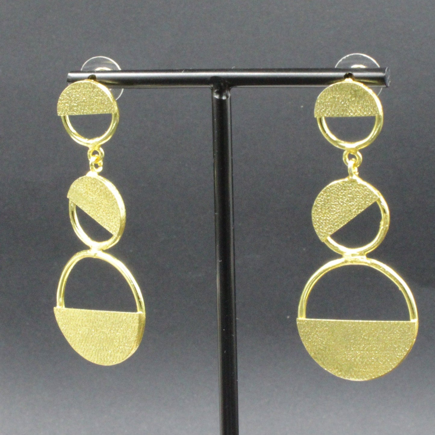 Pendientes KANDINSKY bañados en oro-1