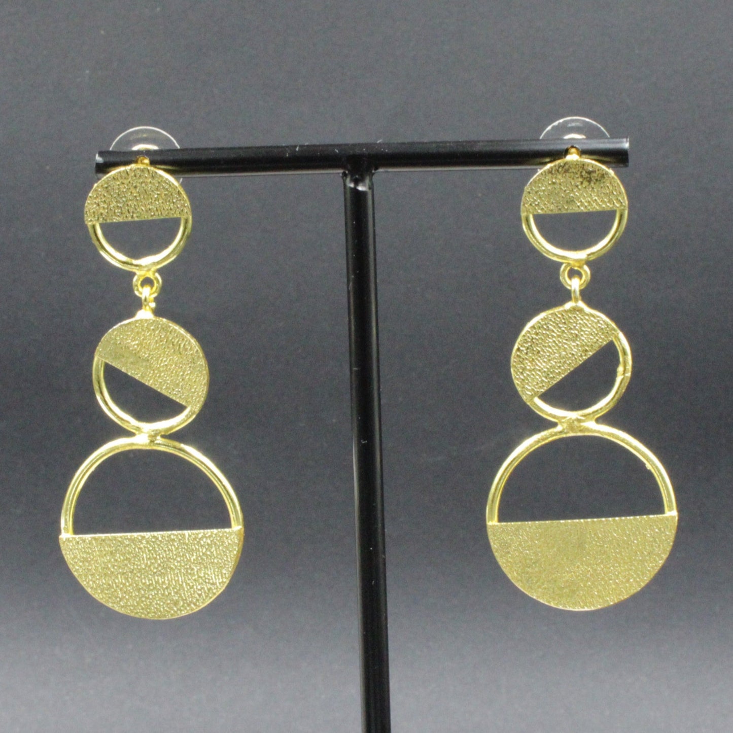 Pendientes KANDINSKY bañados en oro-0