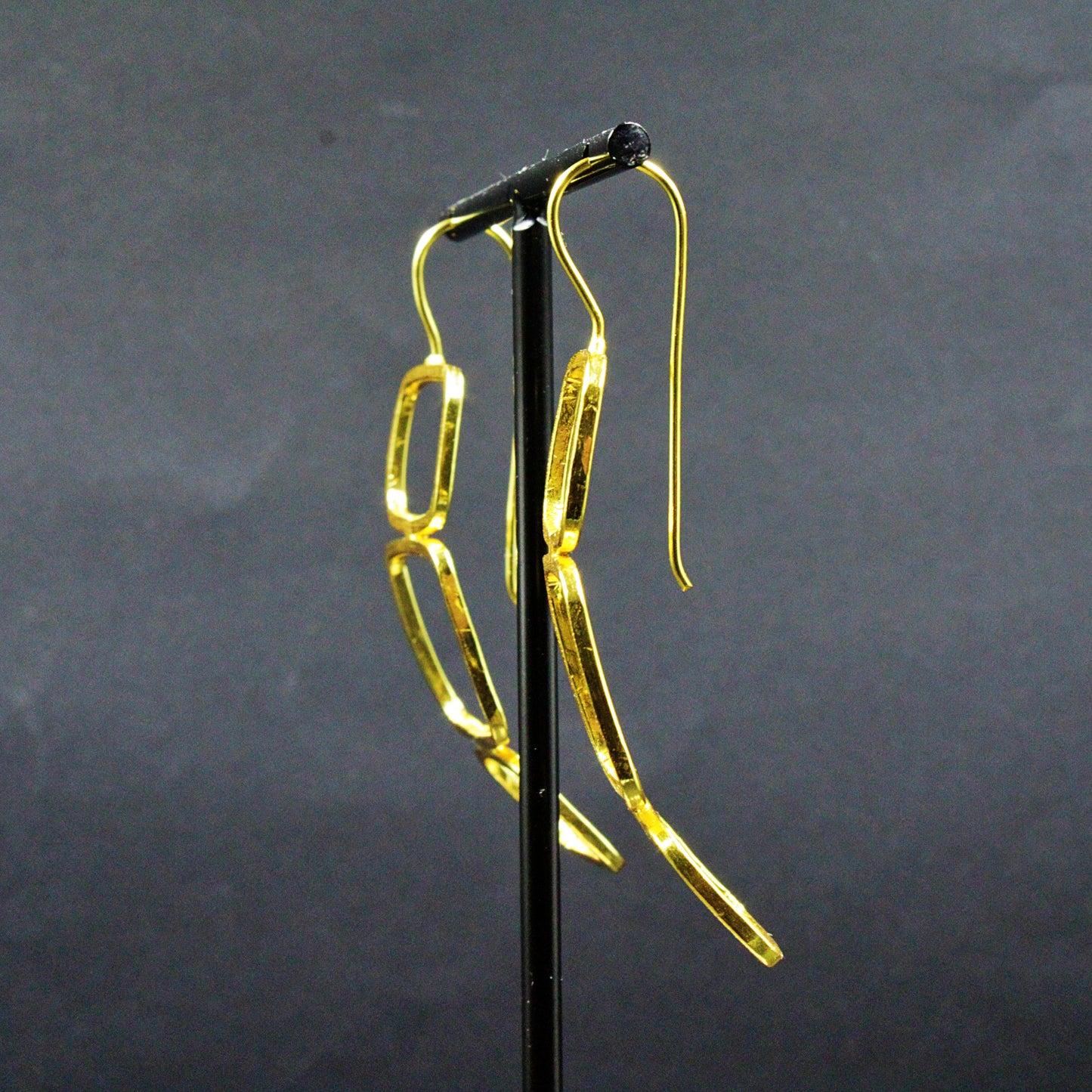 Pendientes LIEN bañados en oro-2