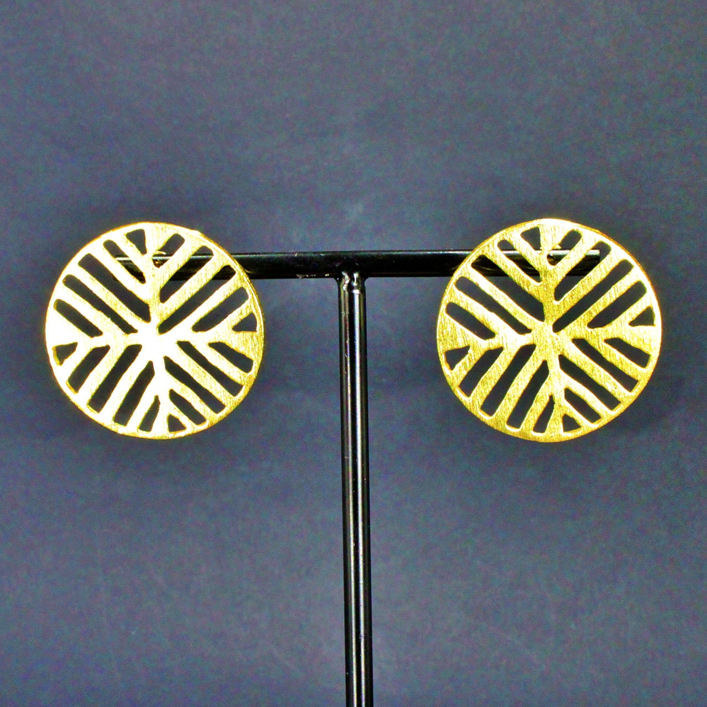 Pendientes POEPOE bañados en oro-2