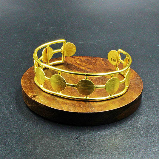 Brazalete GANTE bañado en oro - Diseño con carácter-0