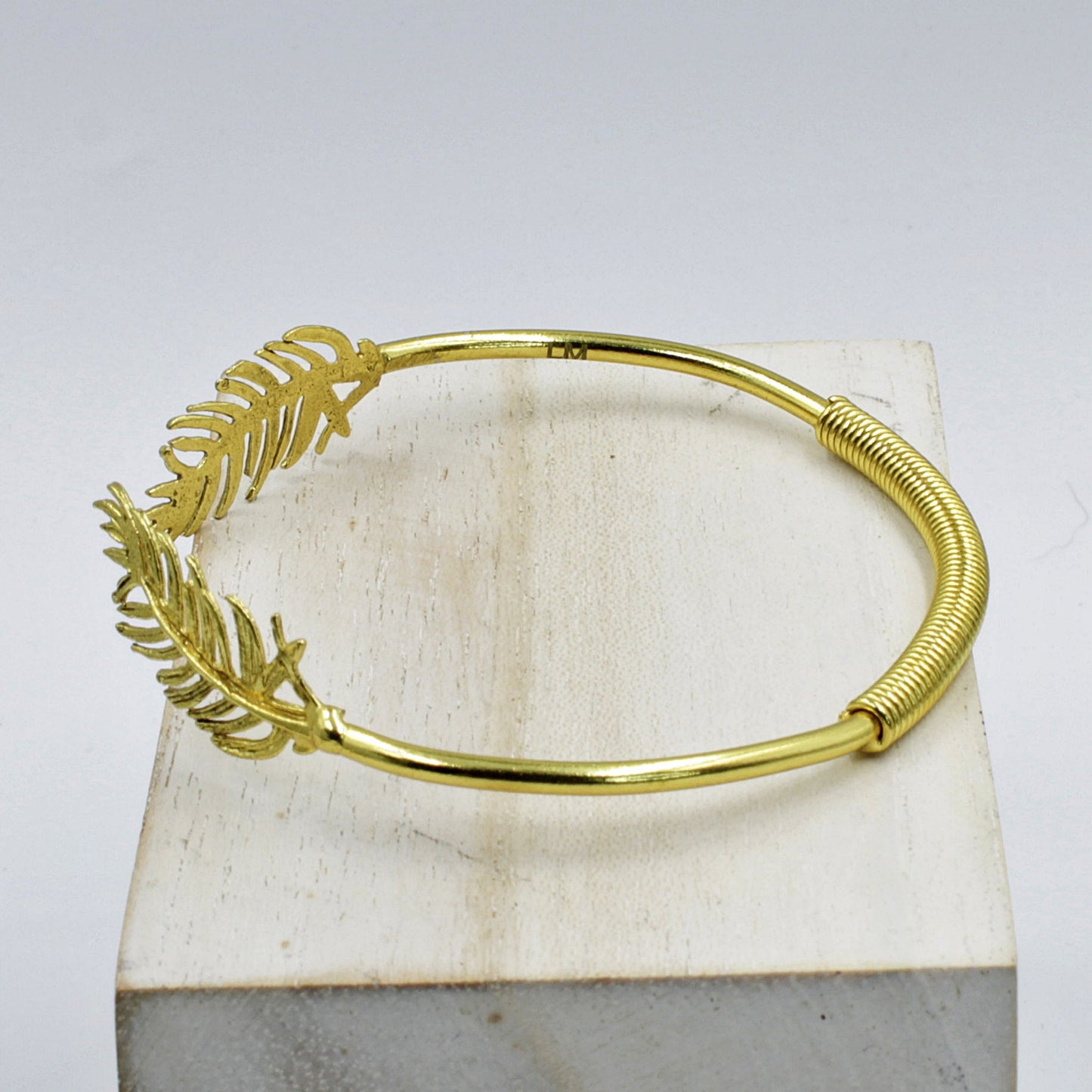 Brazalete OLIMPIA bañada en oro - Diseño con carácter-2