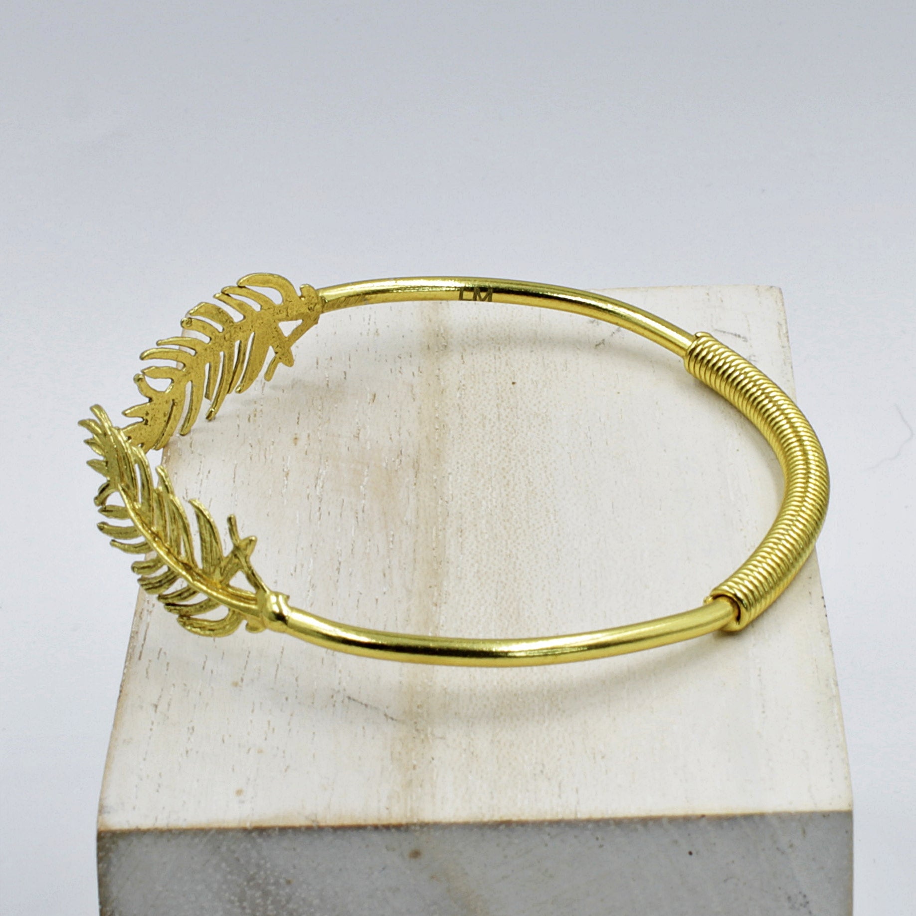 Brazalete OLIMPIA bañada en oro - Diseño con carácter-2
