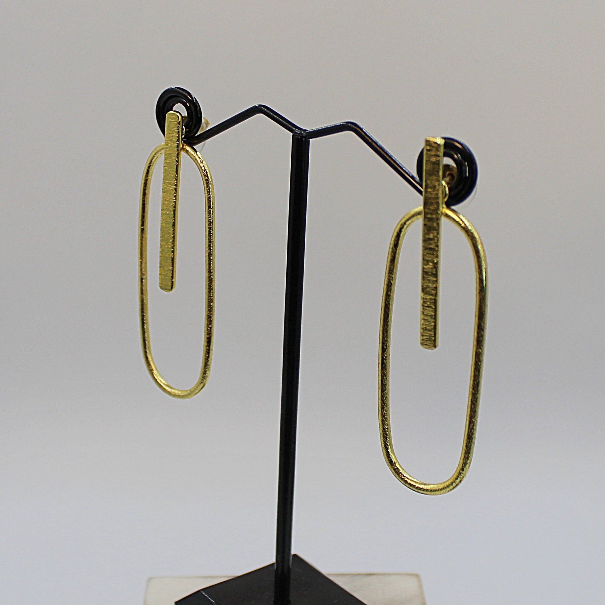 Pendientes MODIGLIANI bañado en oro - Diseño con carácter-4