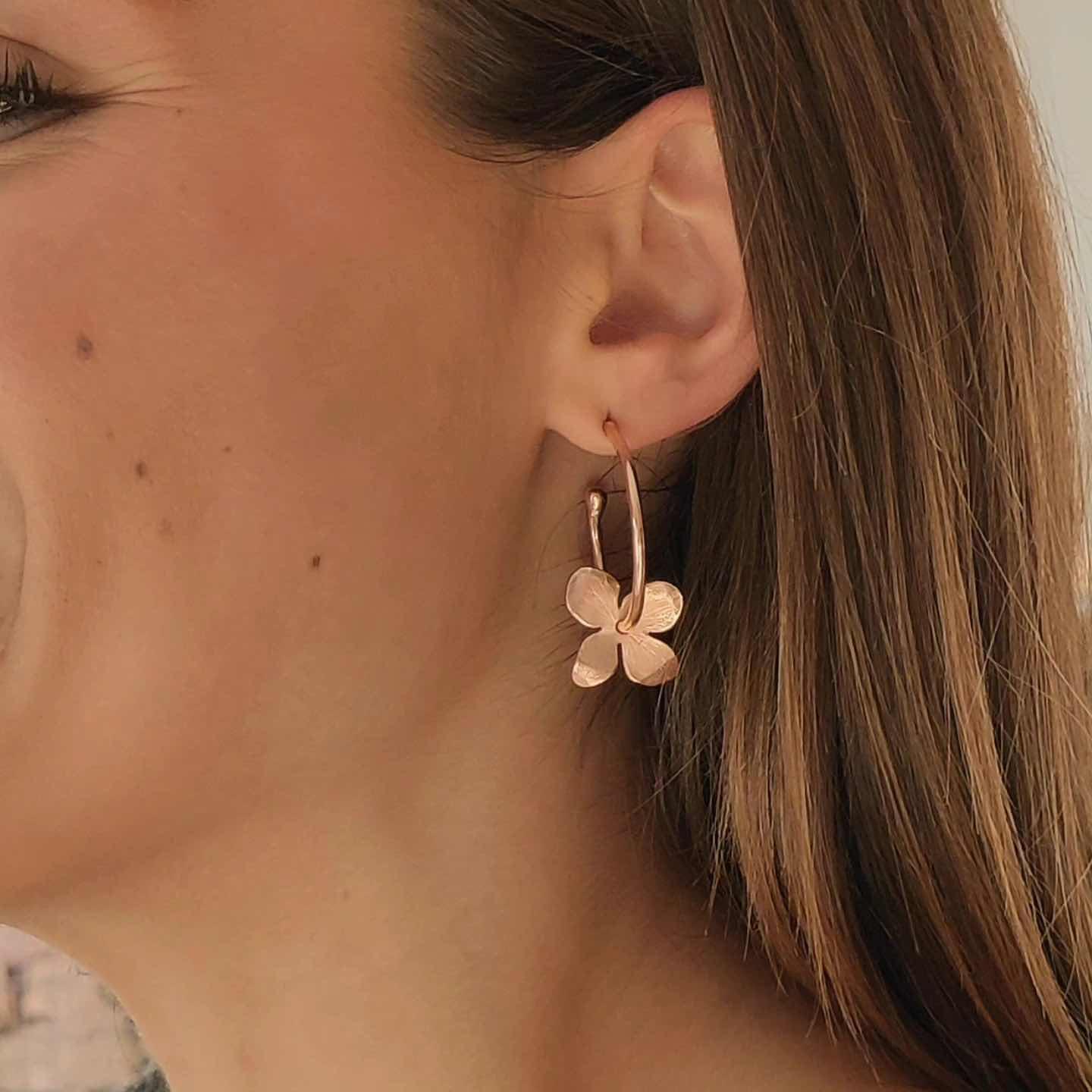Pendientes Aros Hydrangea-1