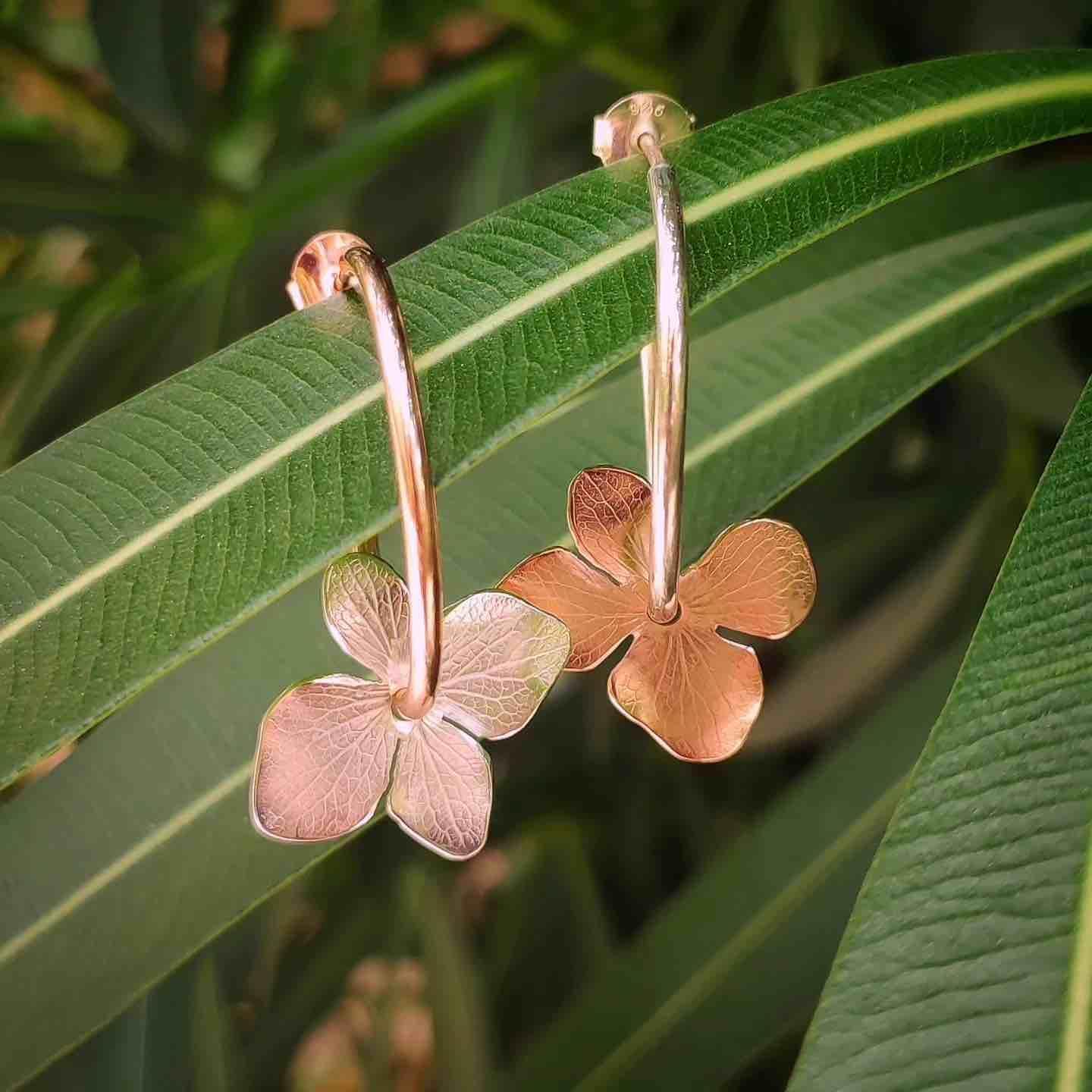 Pendientes Aros Hydrangea-5
